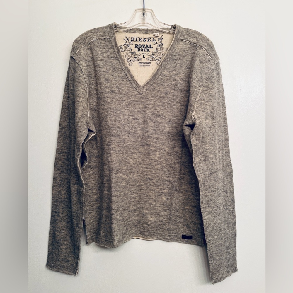 Vintage Diesel "Royal Rock Diamond" wool sweater unisex size L